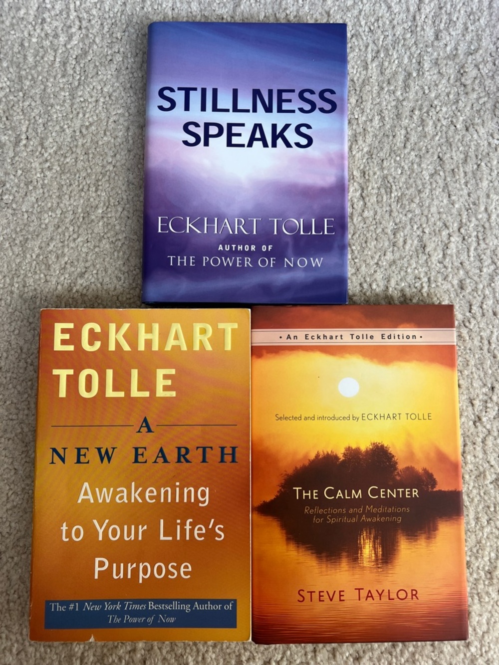 Eckhart Tolle Bundle- A New Earth, Stillness Speaks & The Calm Center